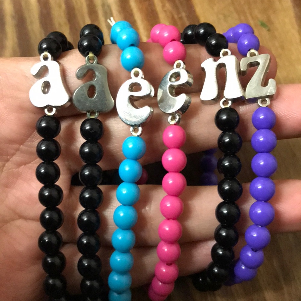 Letter bracelets